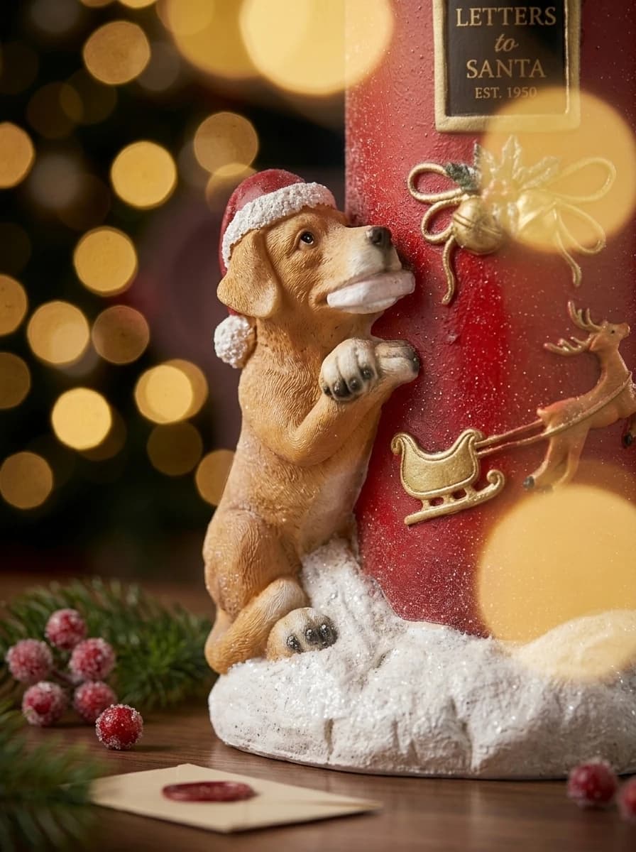 Dog Posting Letter Mailbox Ornament thumbnail 3