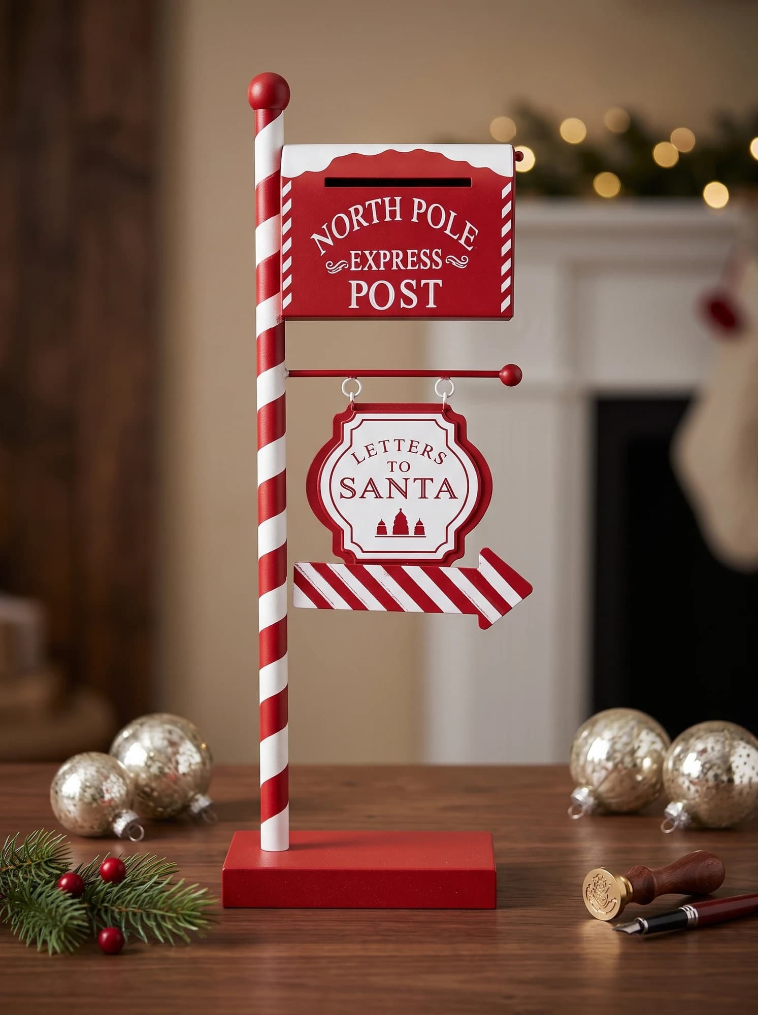 Santa's Post Flag Stand