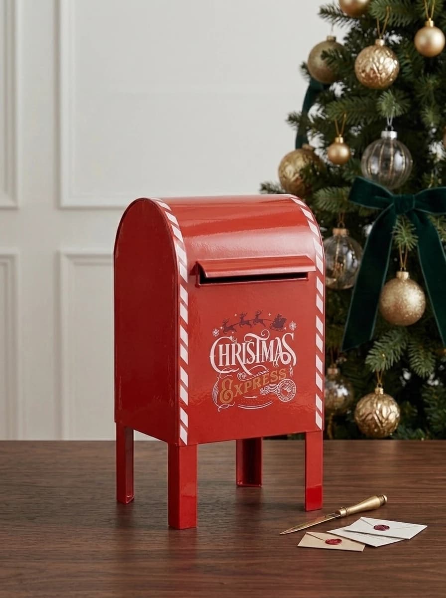 Red Christmas Postbox thumbnail 3