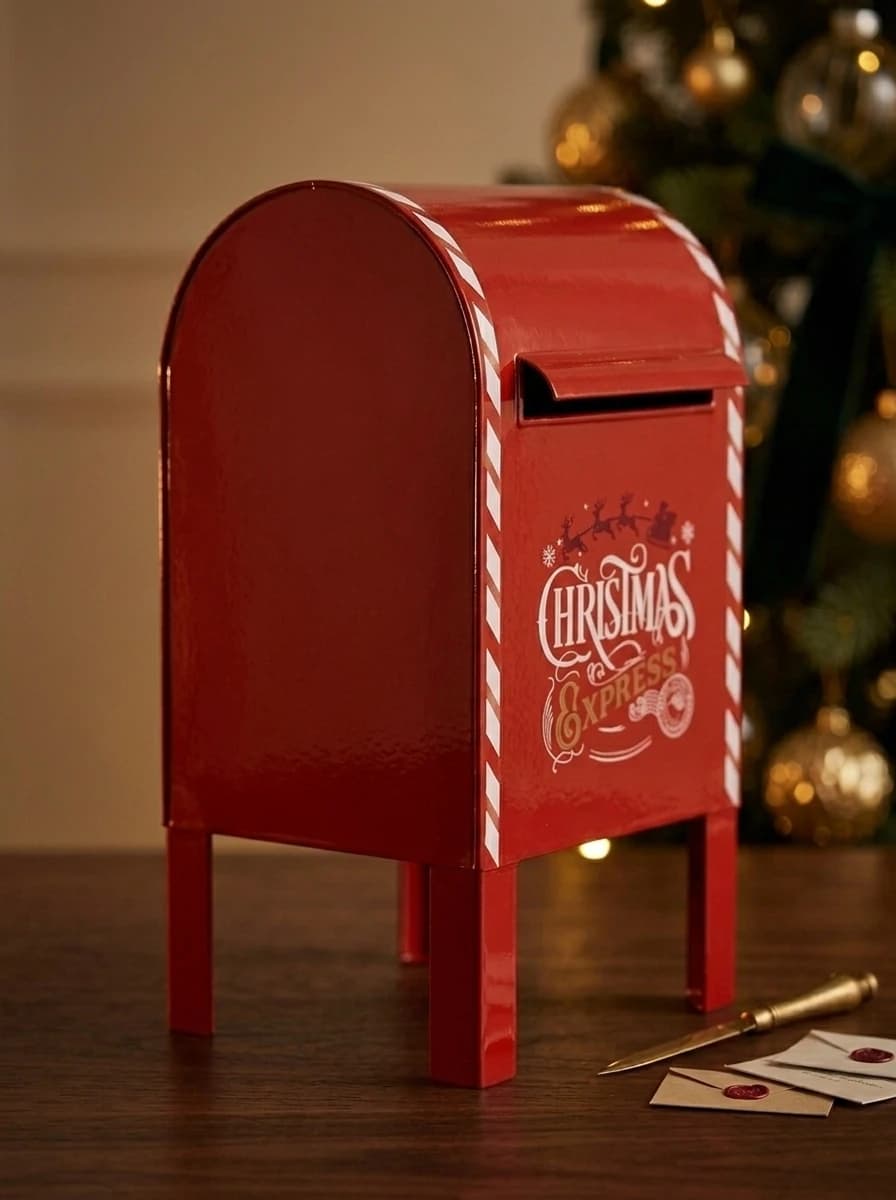 Red Christmas Postbox thumbnail 4