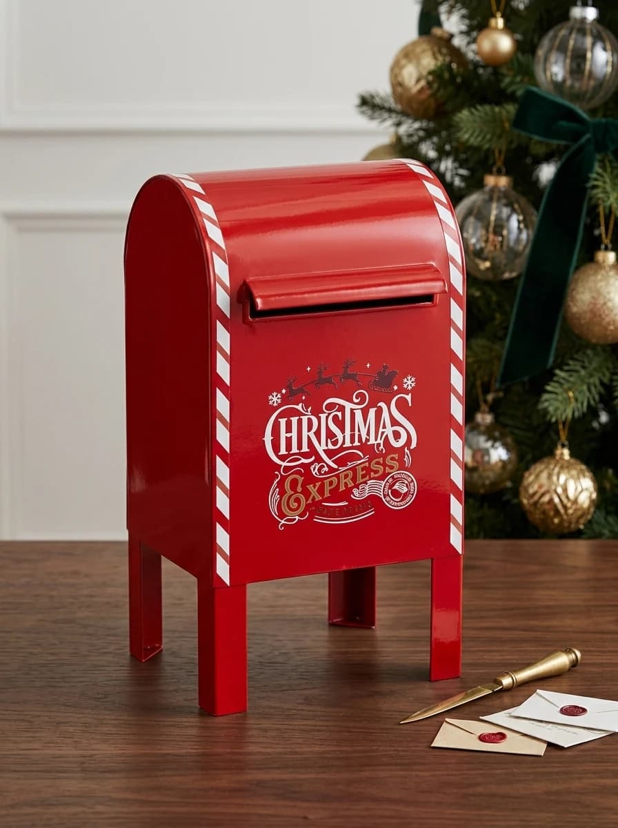 Red Christmas Postbox thumbnail 5