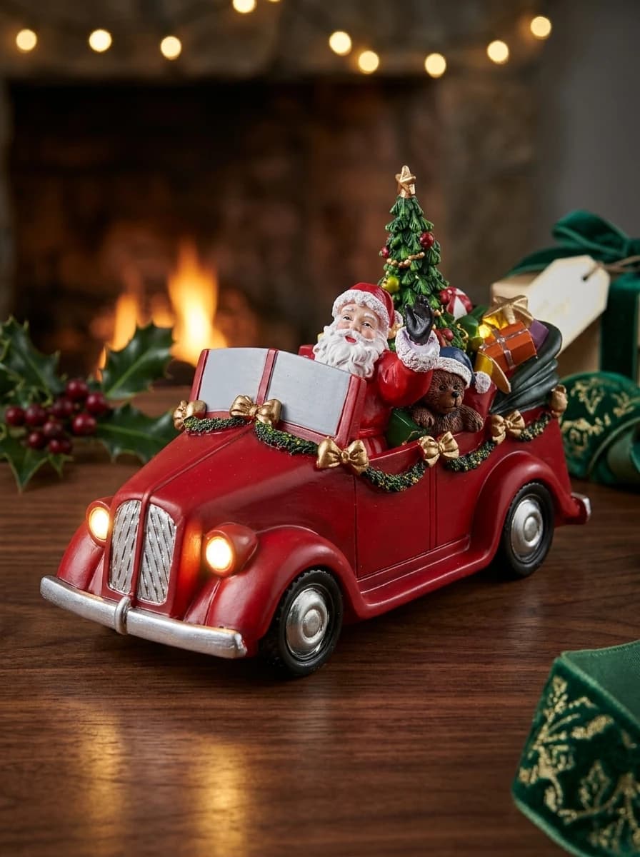 Santa's Vintage Christmas Car thumbnail 2