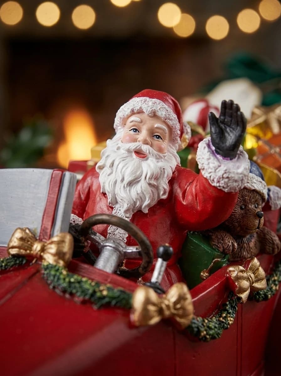 Santa's Vintage Christmas Car thumbnail 4