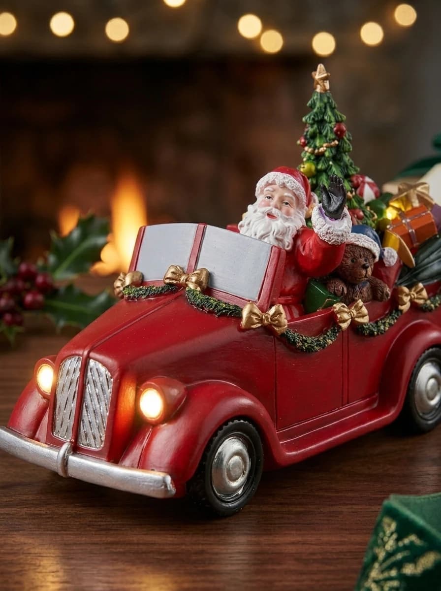 Santa's Vintage Christmas Car thumbnail 5
