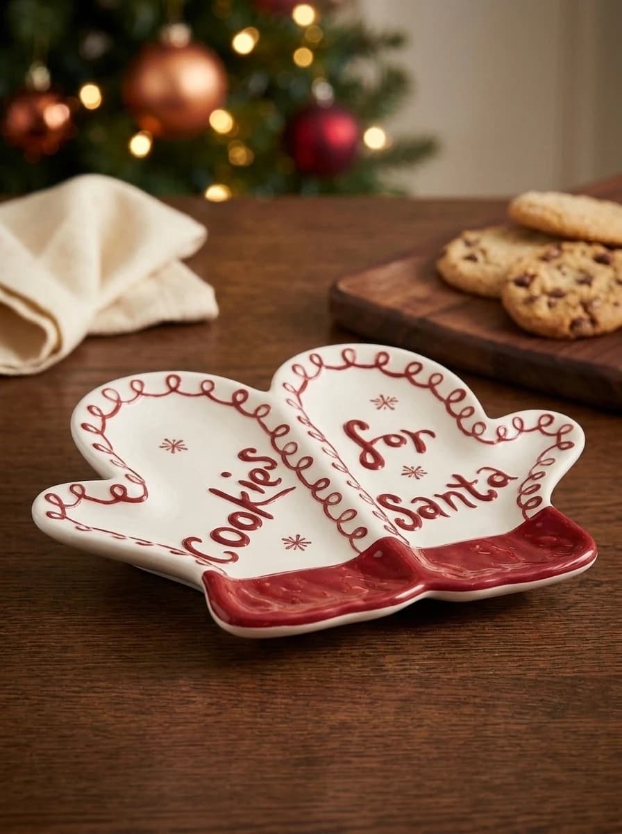 Cookies for Santa Glove Plate