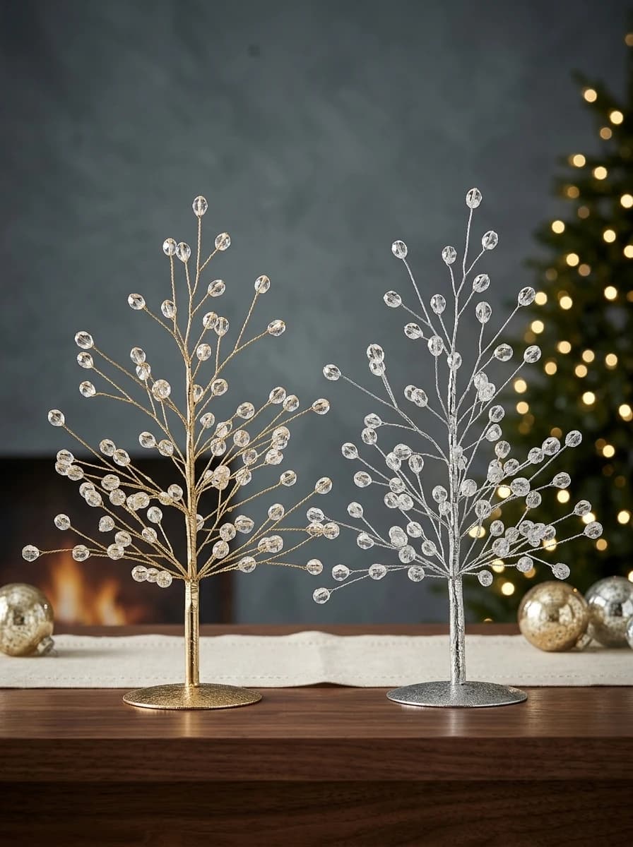 Beaded Wire Christmas Tree