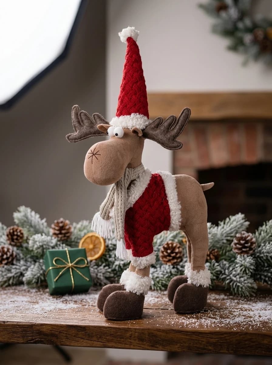Plush Standing Moose, 65cm