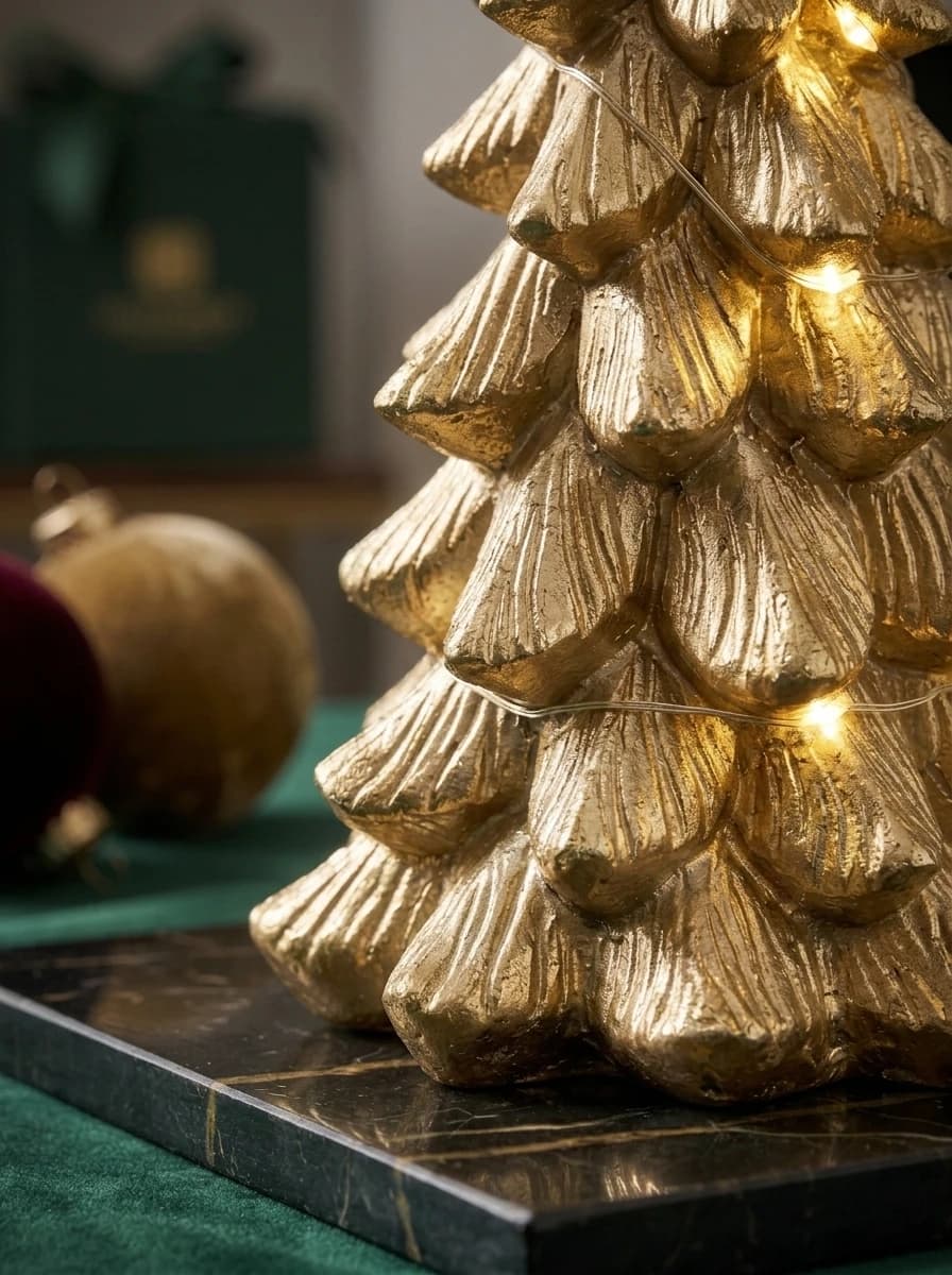 Gold LED Christmas Tree thumbnail 3