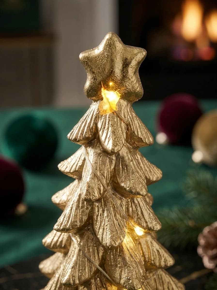 Gold LED Christmas Tree thumbnail 4
