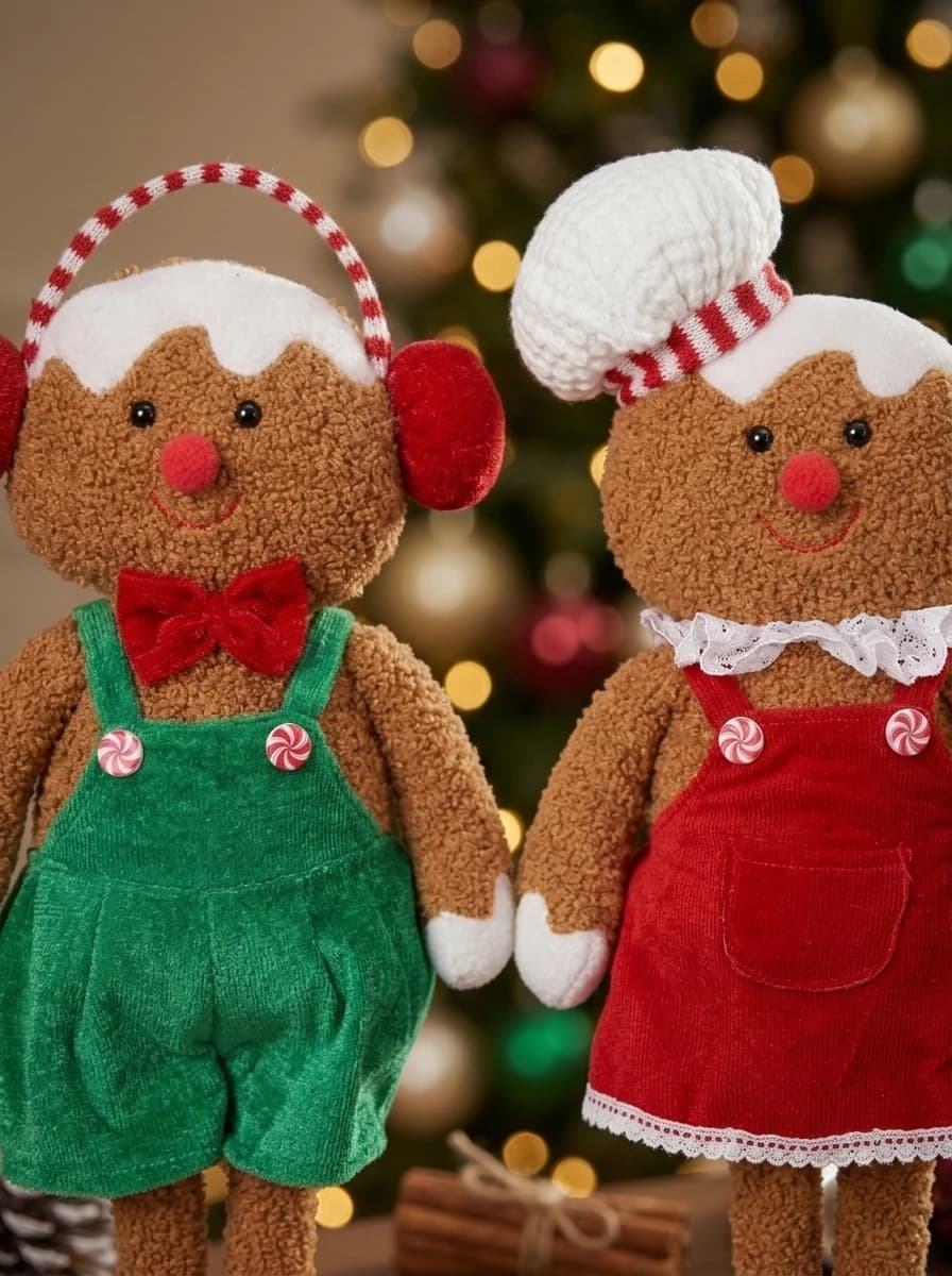 Plush Gingerbread Pair thumbnail 2