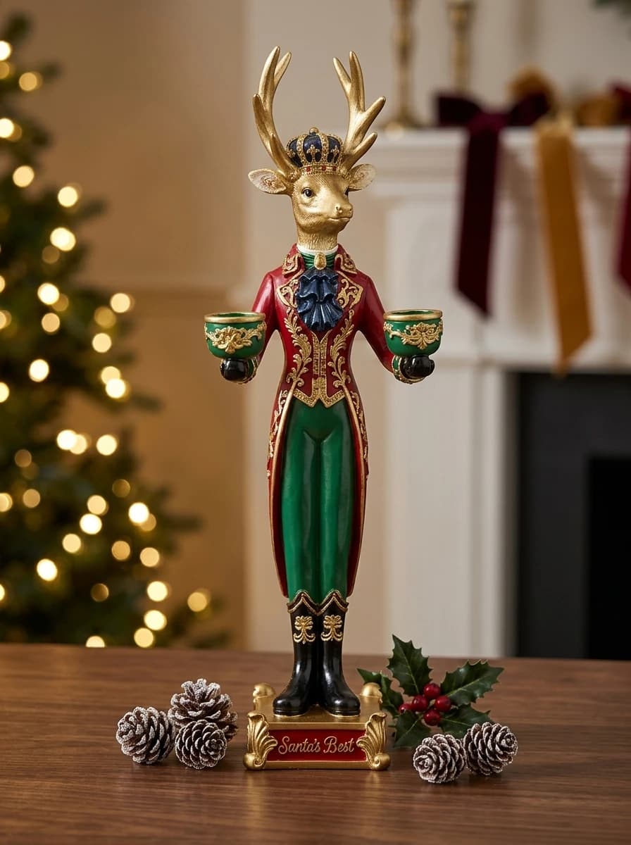 Standing Reindeer Tealight Figure thumbnail 2