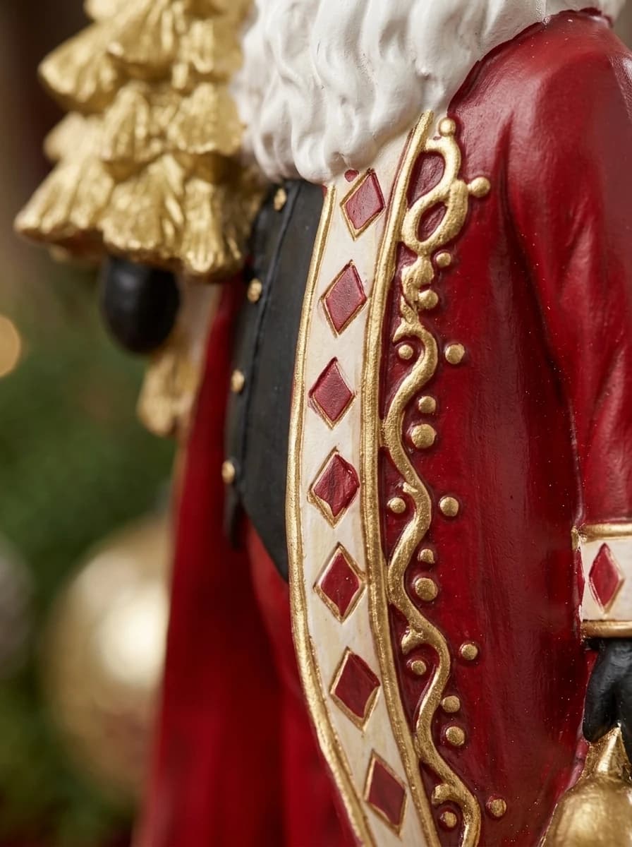 Santa with Christmas Tree Figurine thumbnail 3