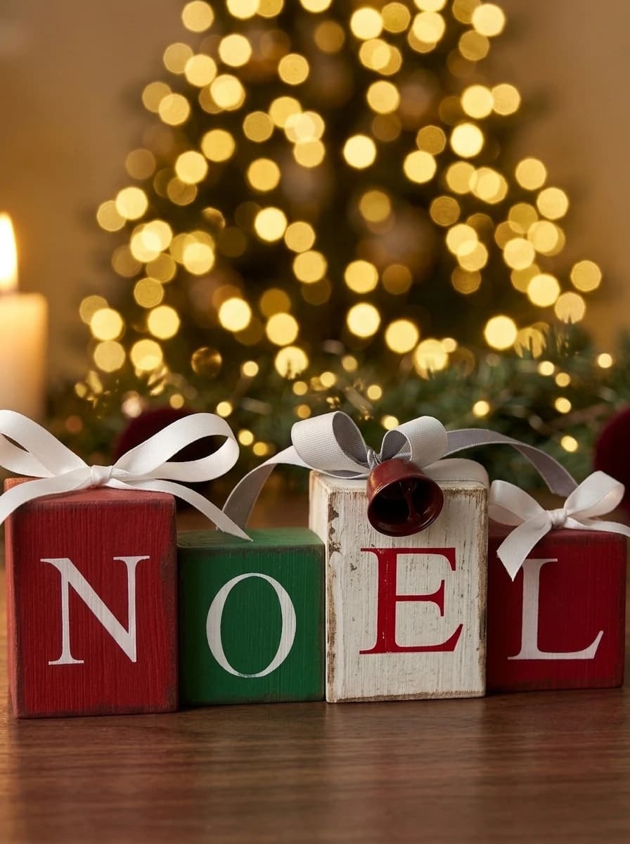 NOEL Wooden Block Set thumbnail 2