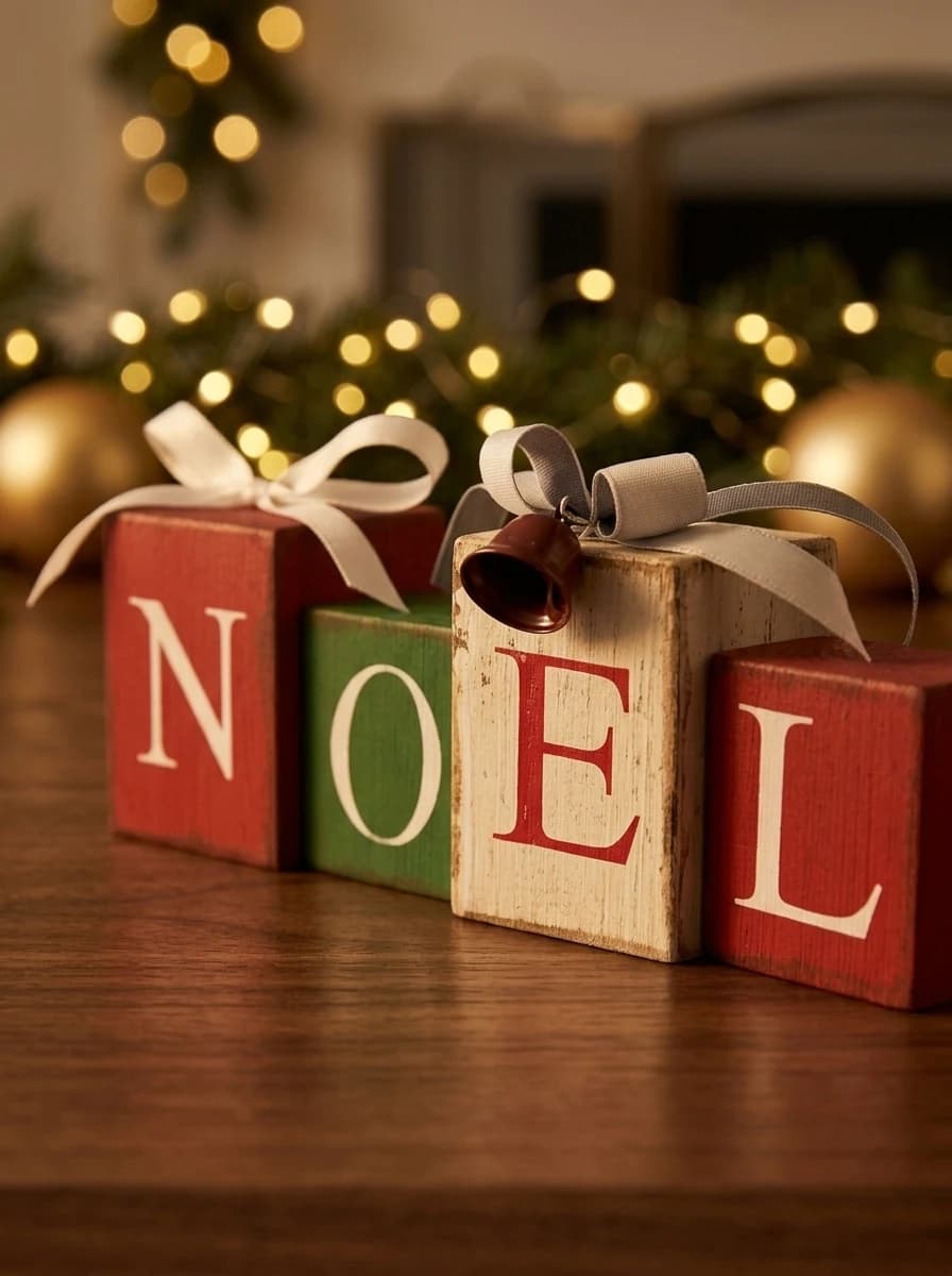 NOEL Wooden Block Set thumbnail 5
