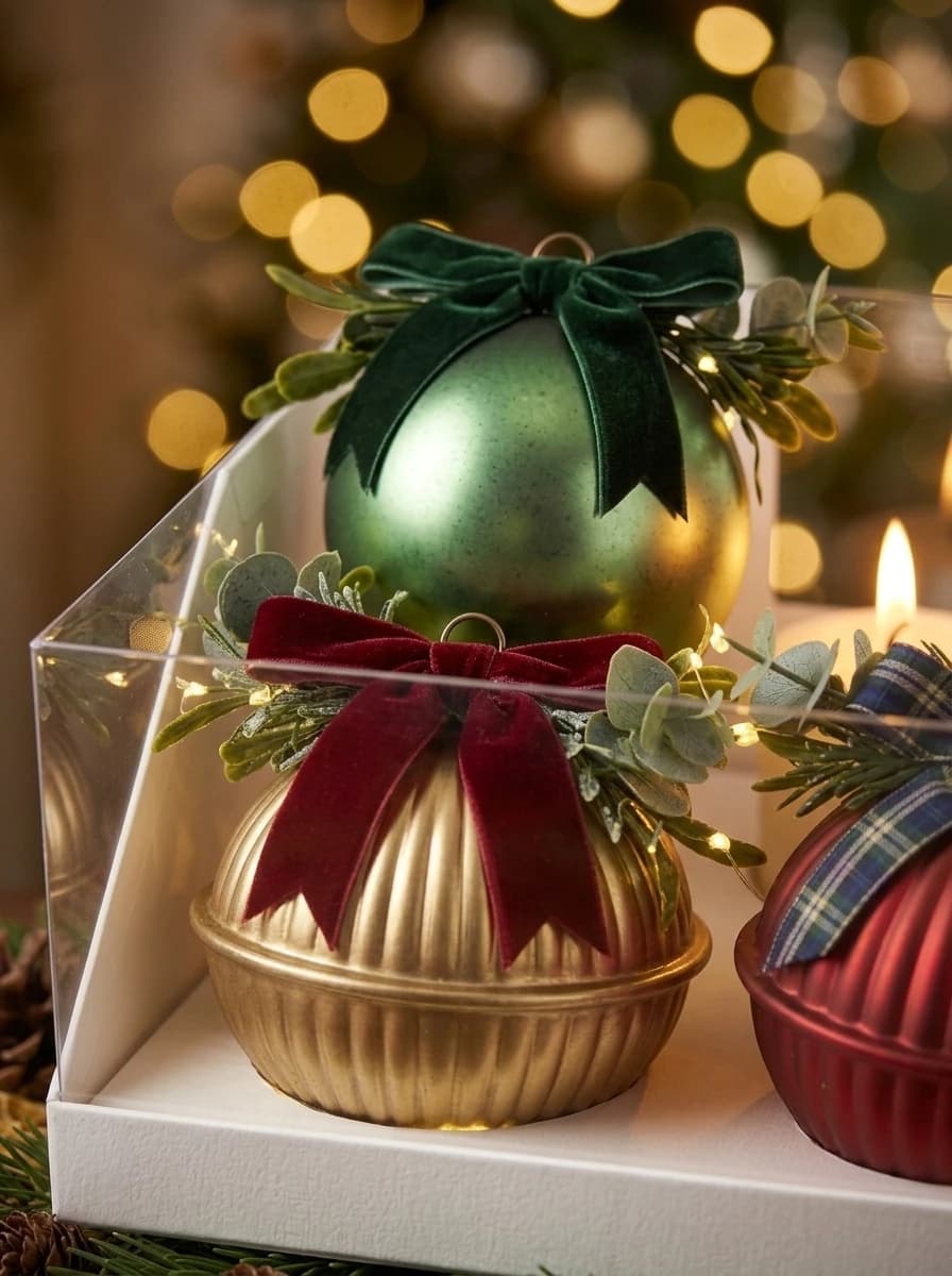 Red Christmas Bell Set thumbnail 2