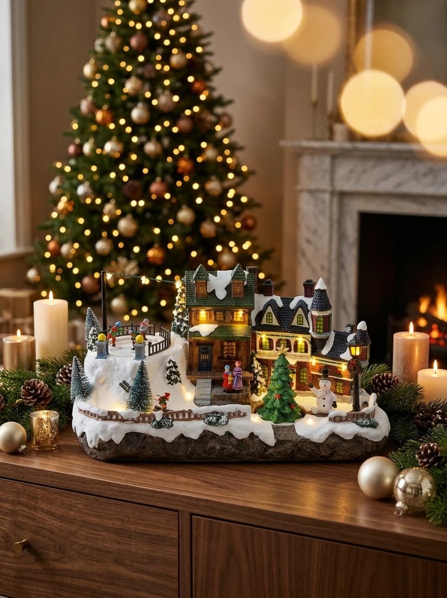 Animated LED Village Street Scene thumbnail 7