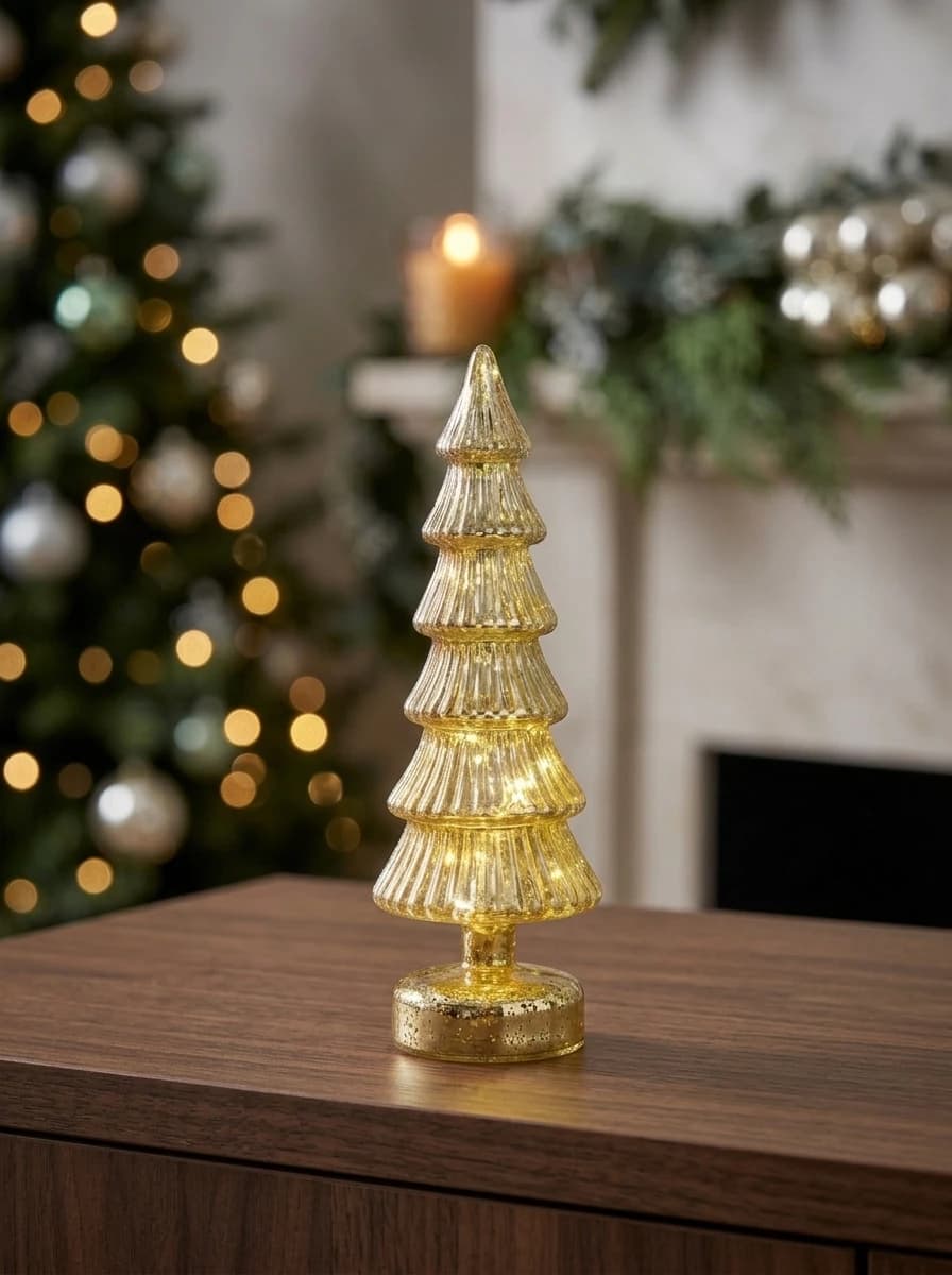 LED Glass Christmas Trees, Set of 3 thumbnail 5
