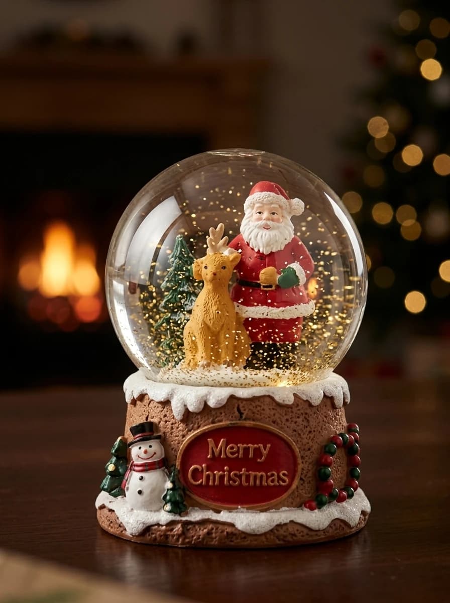 Petite Christmas Snow Globe thumbnail 4