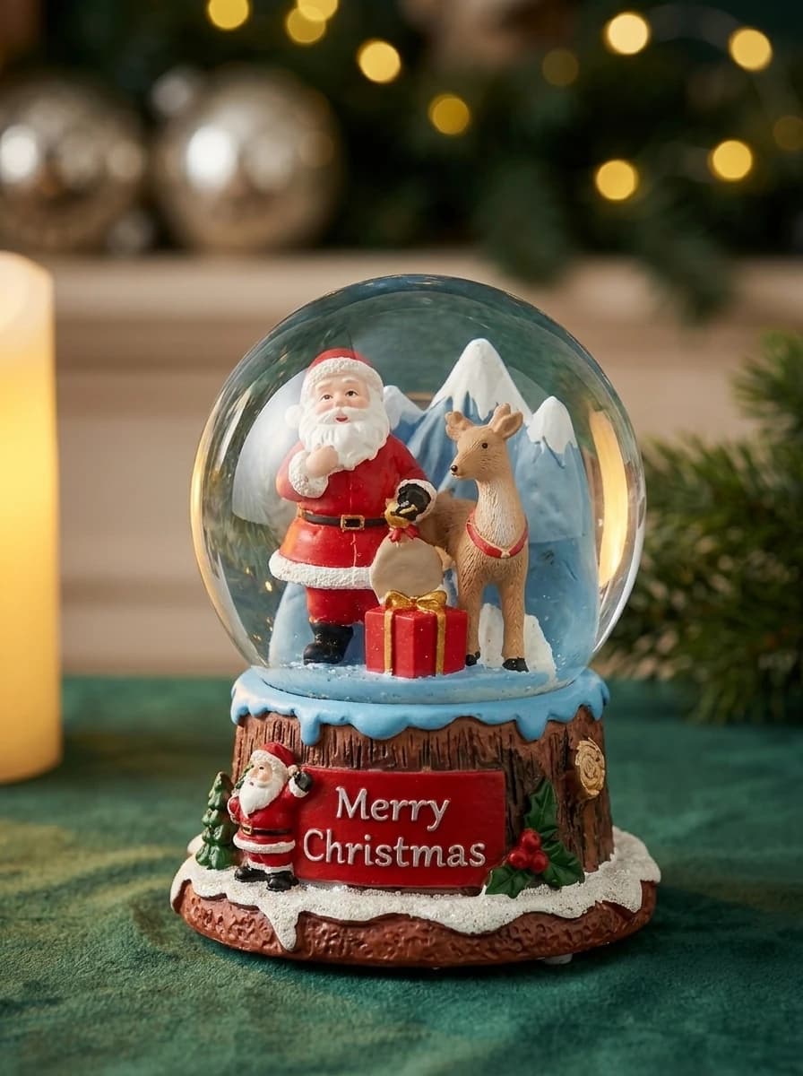 Mini Christmas Snow Globe thumbnail 3
