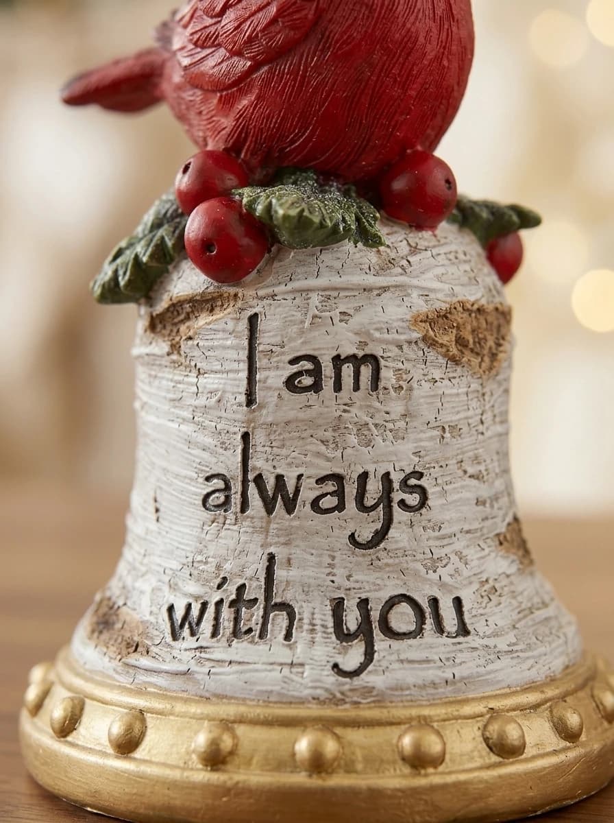Cardinal Sentiment Bell Ornament