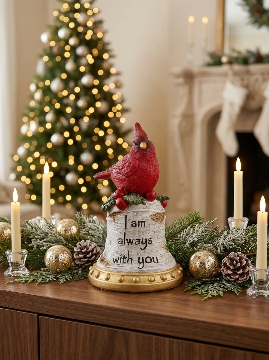 Cardinal Sentiment Bell Ornament thumbnail 3