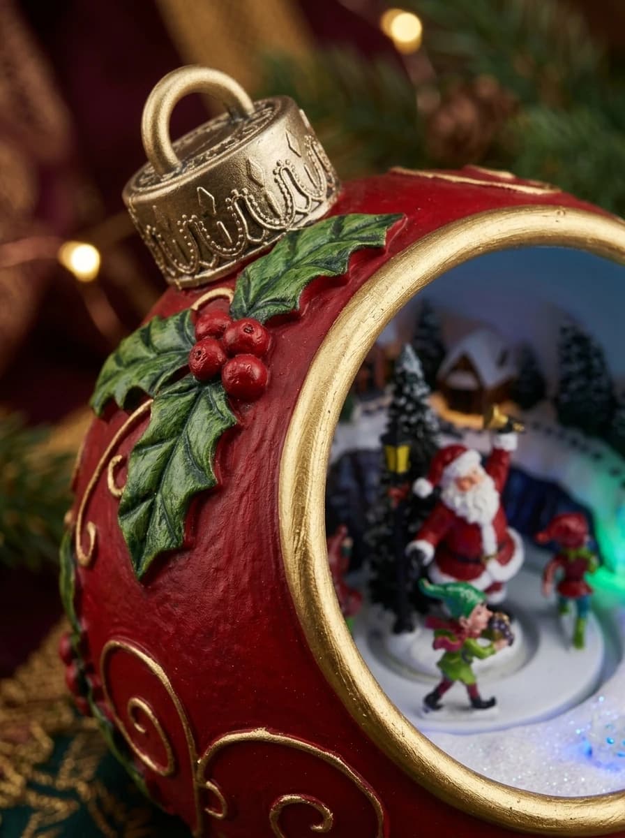 LED Musical Christmas Bauble