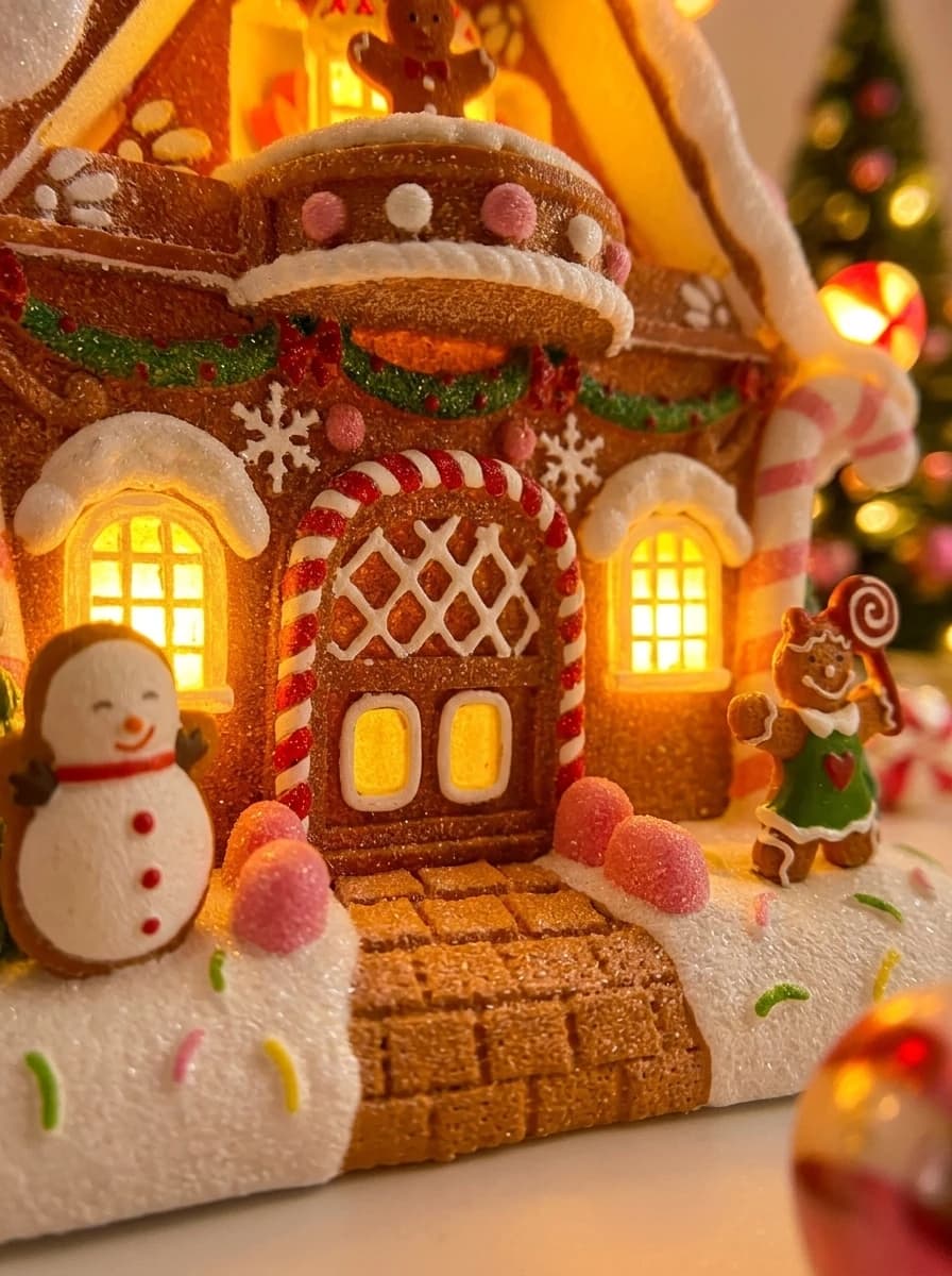 LED Musical Gingerbread House thumbnail 4