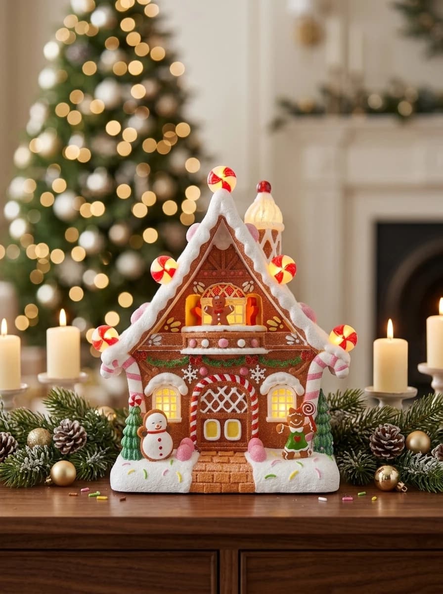 LED Musical Gingerbread House thumbnail 6