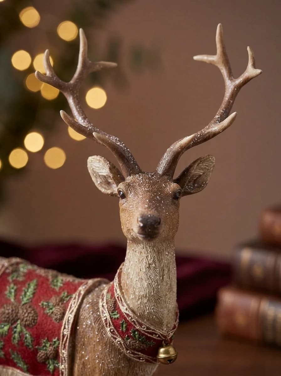 Glitter Reindeer with Festive Saddle Blanket thumbnail 3