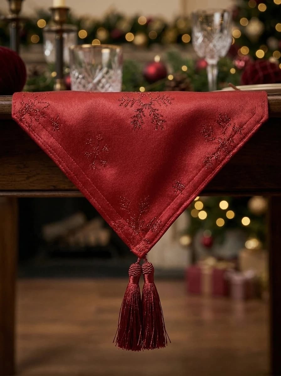 Red Snowflake Table Runner thumbnail 8