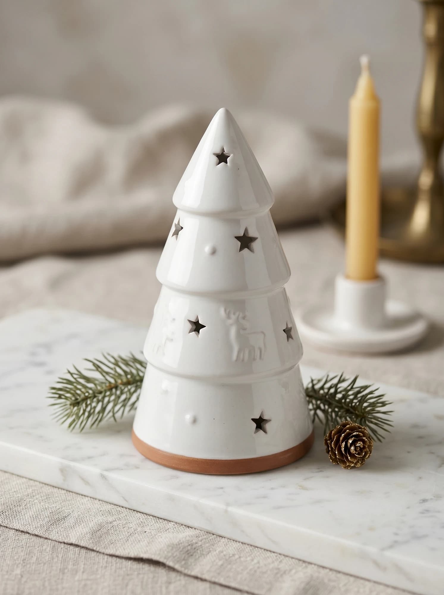 Ceramic Tree Tealight Holder thumbnail 2