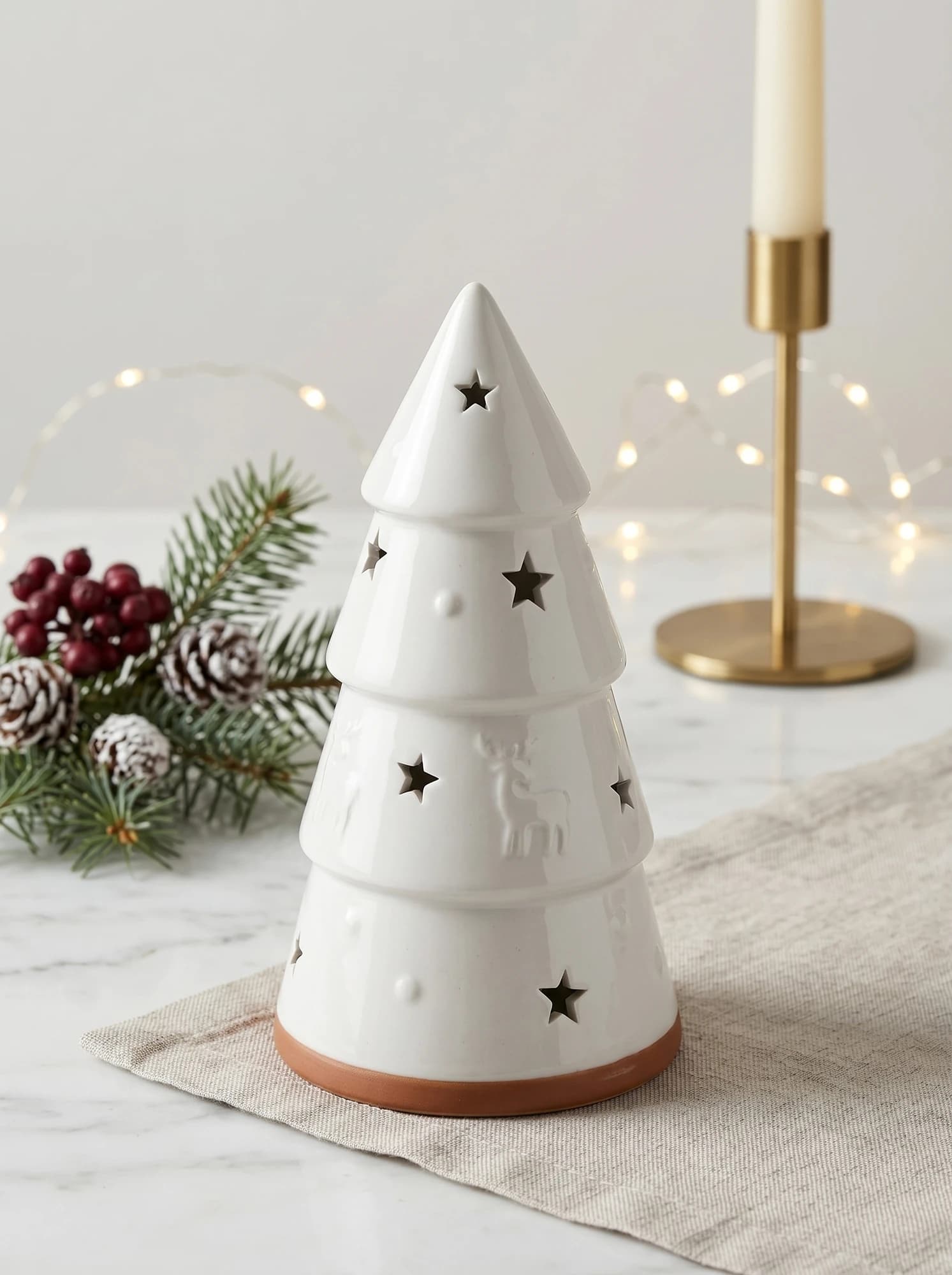 Ceramic Tree Tealight Holder thumbnail 4