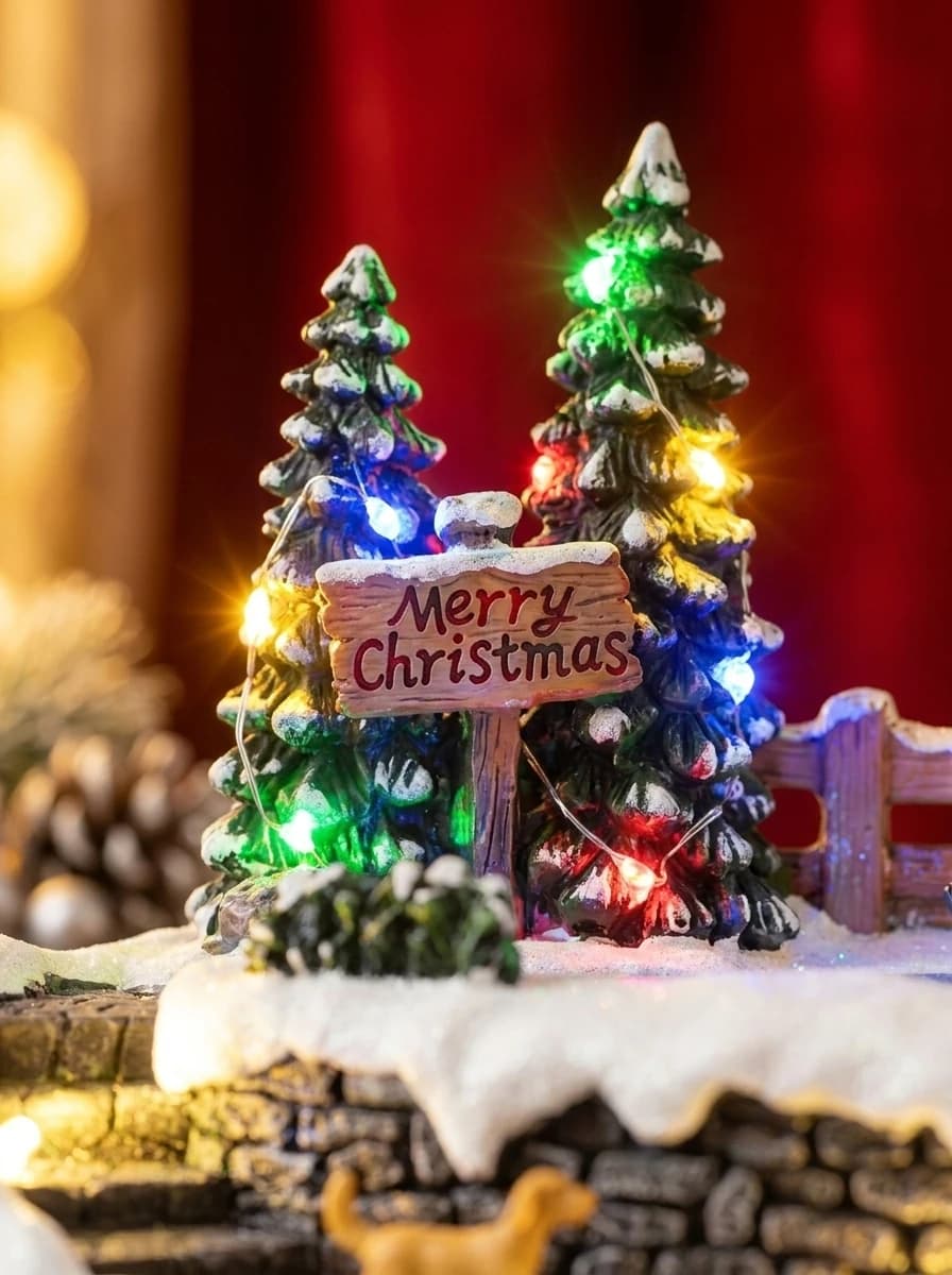 Animated LED Christmas Village Scene thumbnail 3