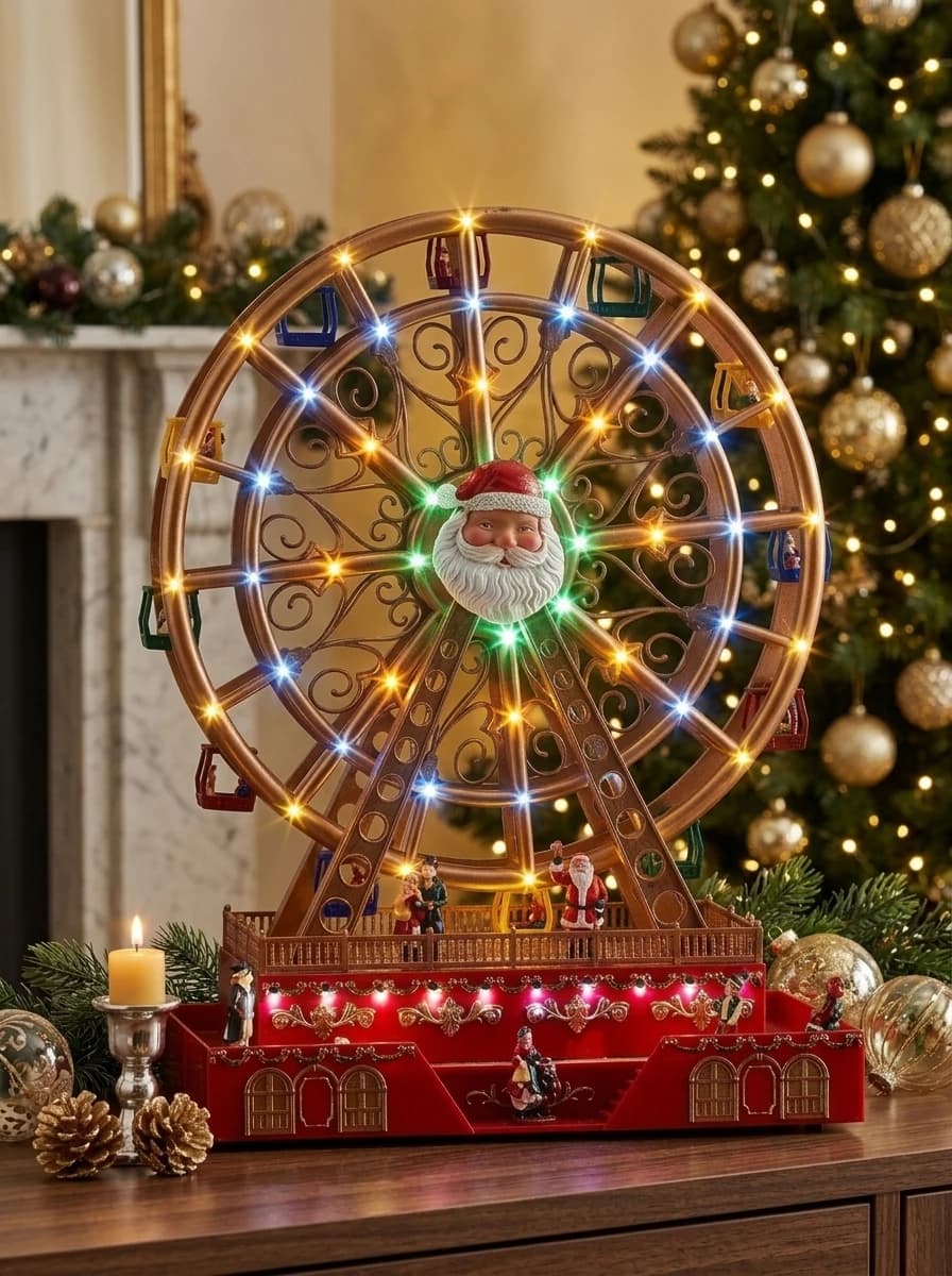 Animated LED Christmas Ferris Wheel