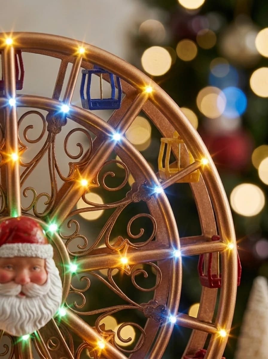 Animated LED Christmas Ferris Wheel thumbnail 4