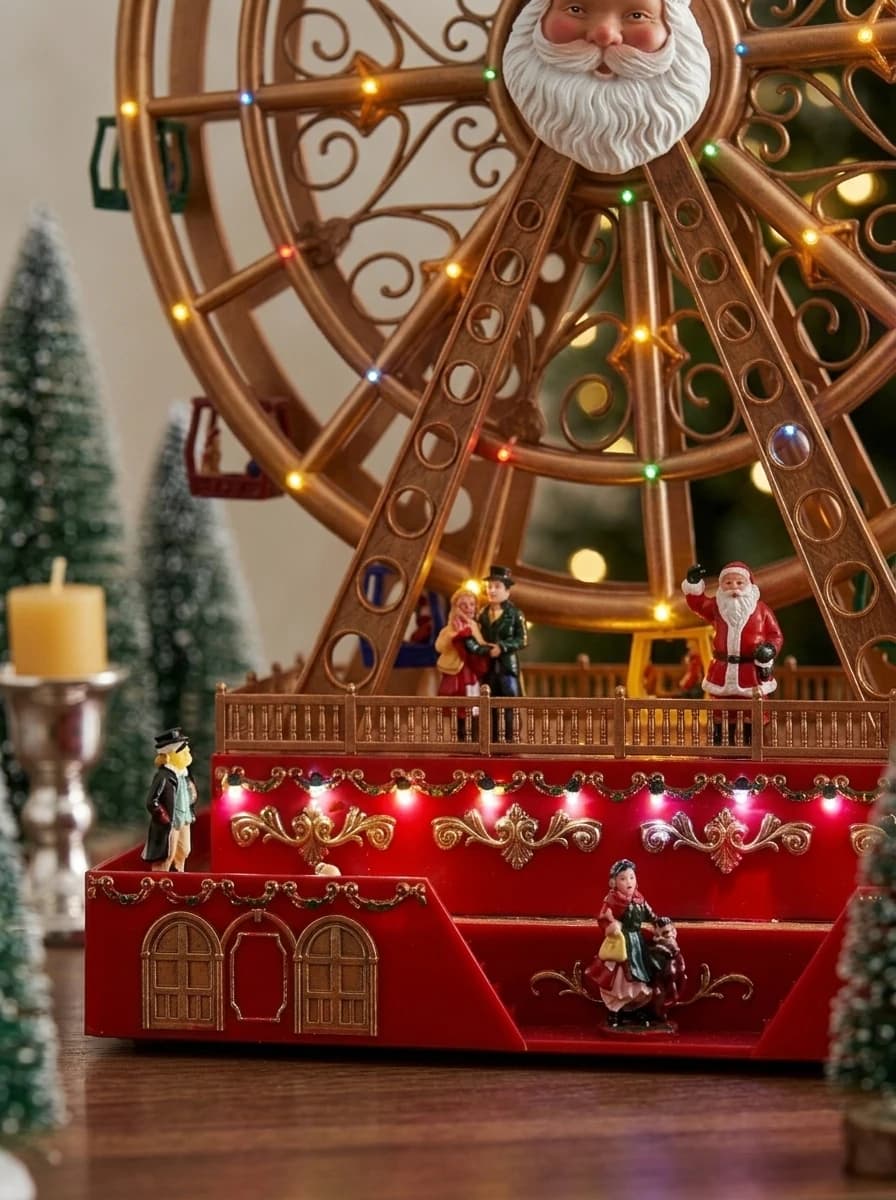 Animated LED Christmas Ferris Wheel thumbnail 5