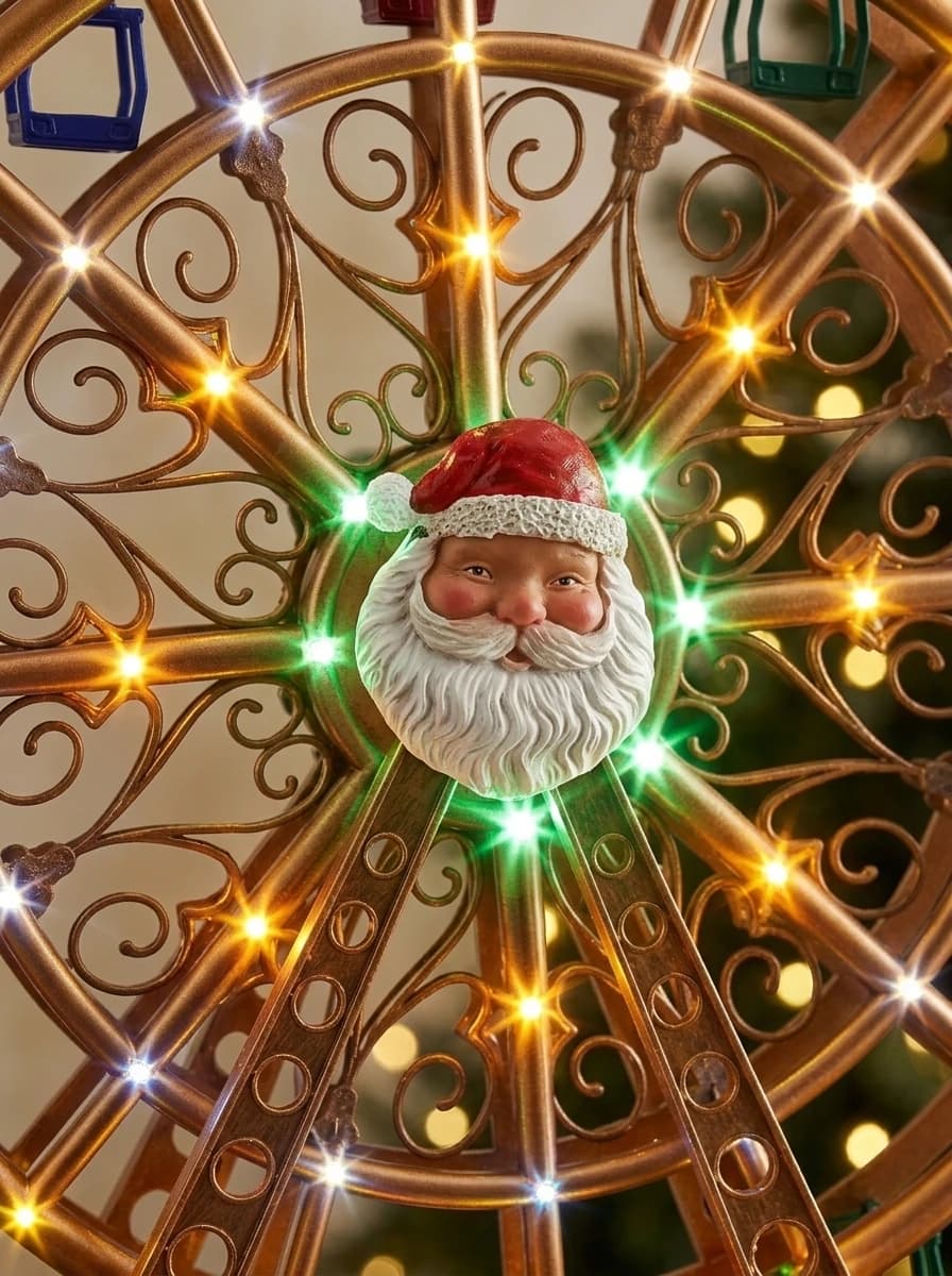 Animated LED Christmas Ferris Wheel thumbnail 6