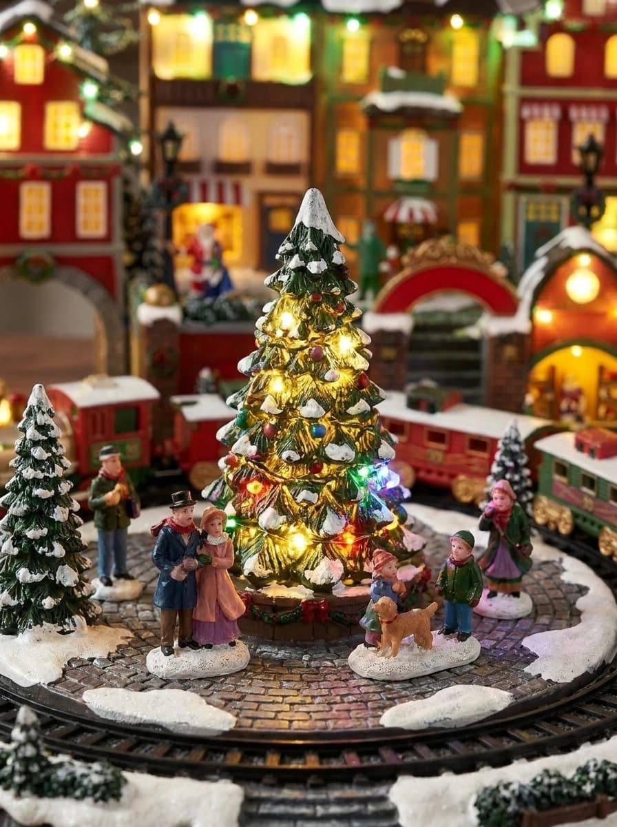 Animated LED Christmas Village thumbnail 3
