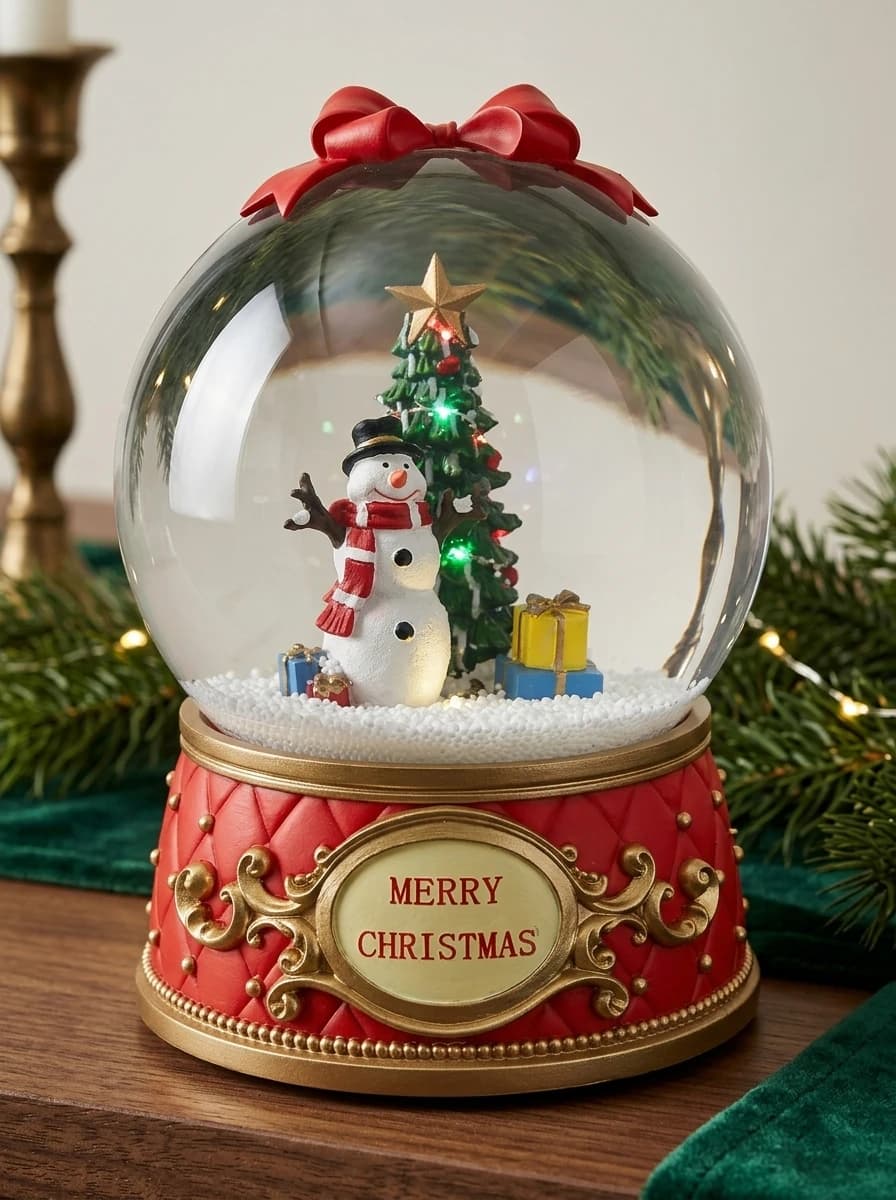 Musical Snow-Blowing Globe (Snowman)