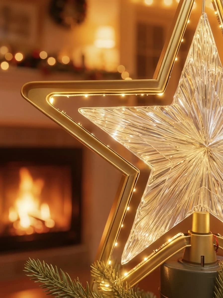 LED Rotating Star Tree Topper thumbnail 4