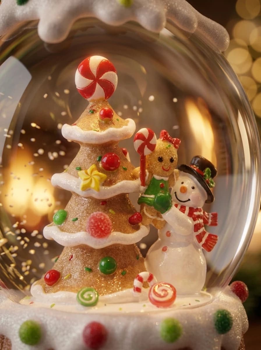 Musical Snowman Snow Globe