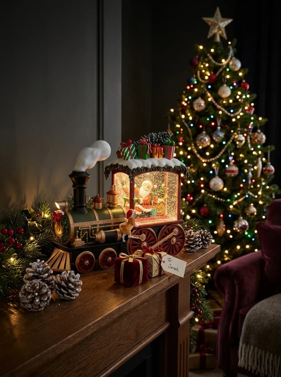 Musical Train Snow Globe