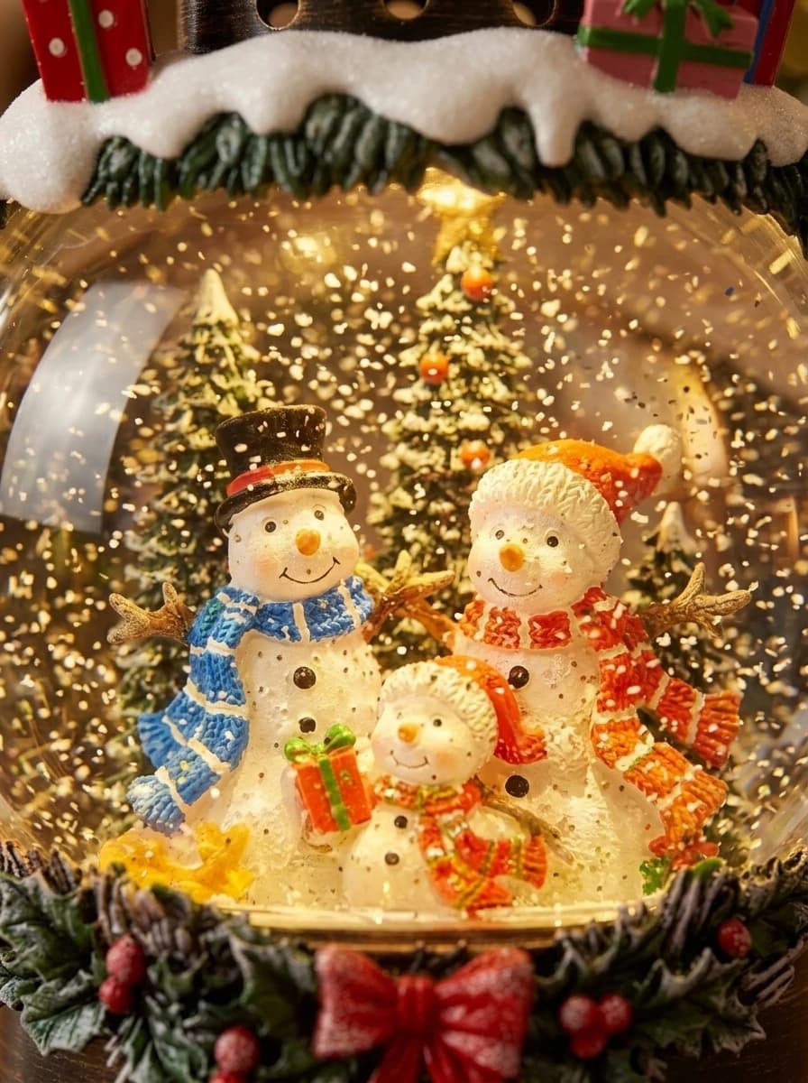 Snowman Lantern Snow Globe thumbnail 6