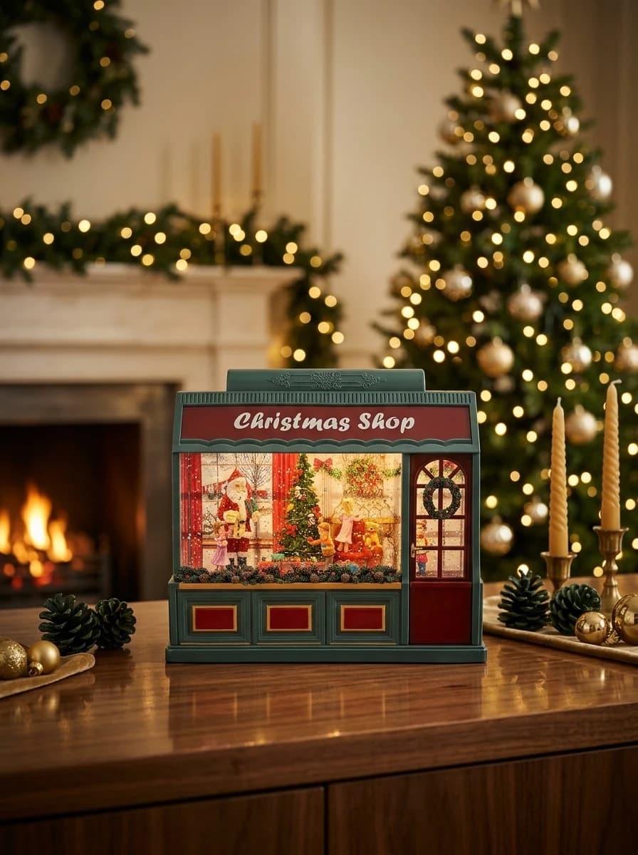 LED Musical Christmas Shop