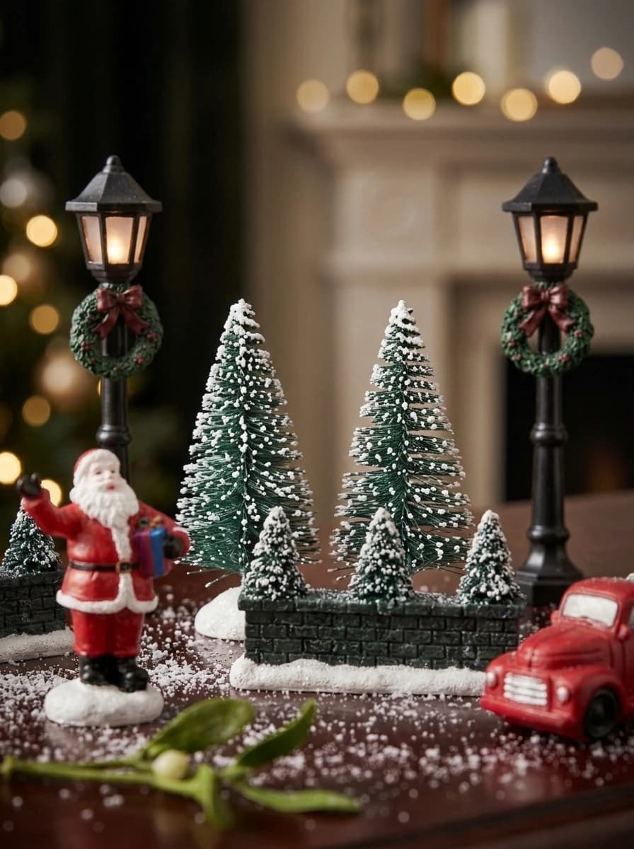 Christmas Village Accessory Set