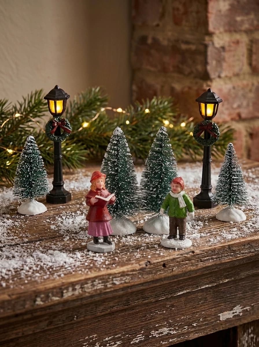 Christmas Village Accessory Set