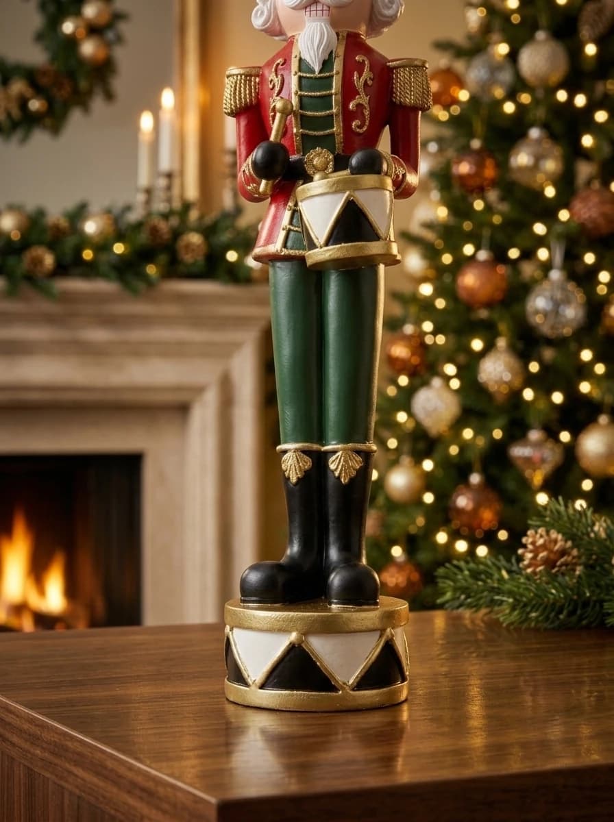 Drummer Nutcracker Figurine