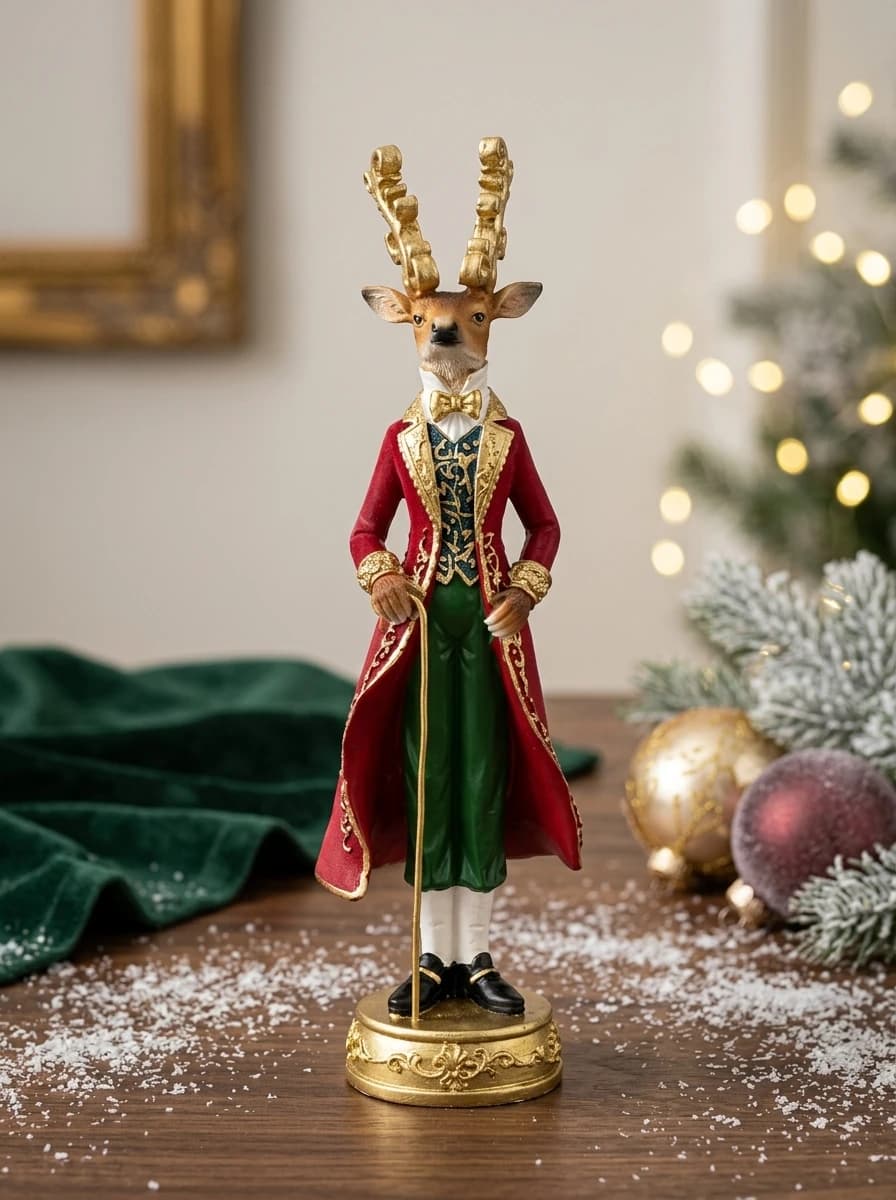 Reindeer Gentleman Figurine