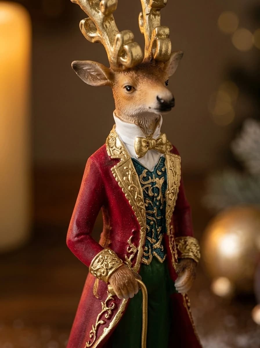 Reindeer Gentleman Figurine thumbnail 2