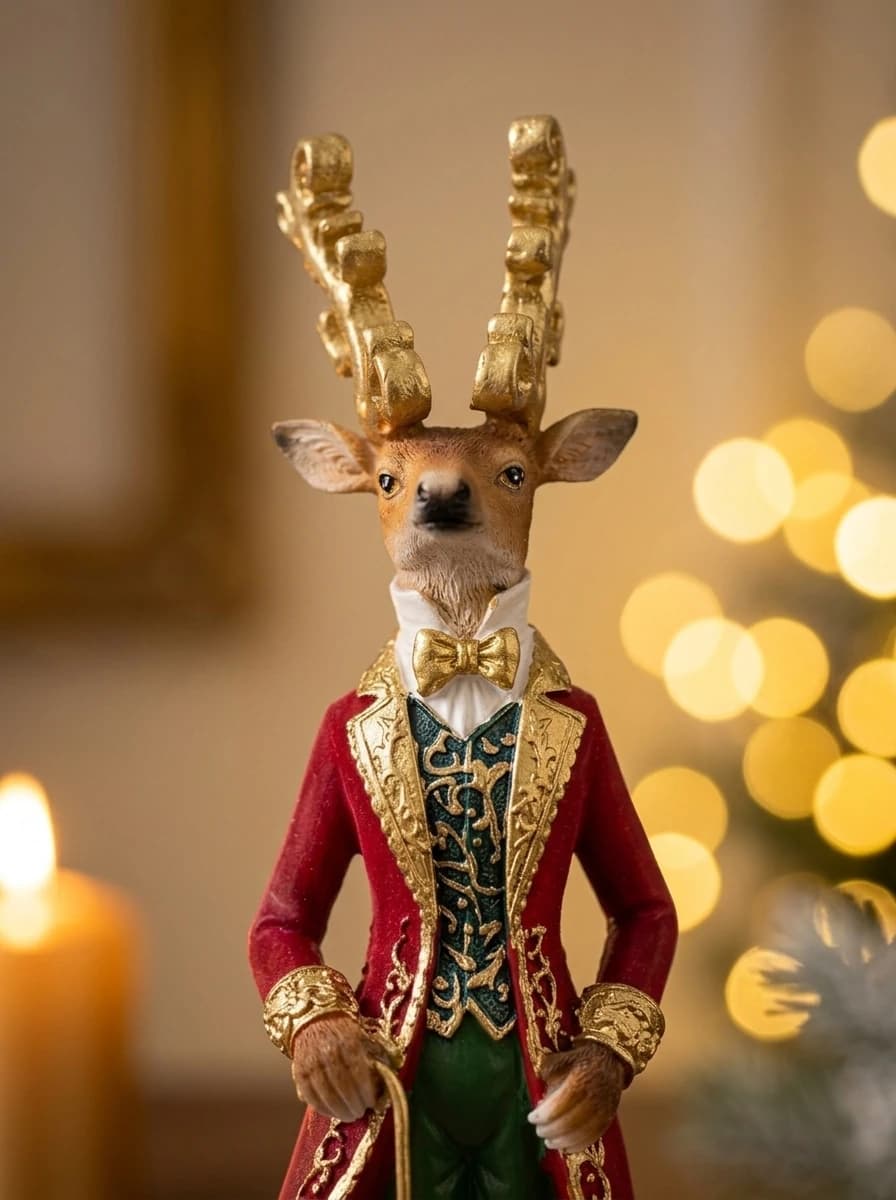 Reindeer Gentleman Figurine thumbnail 5